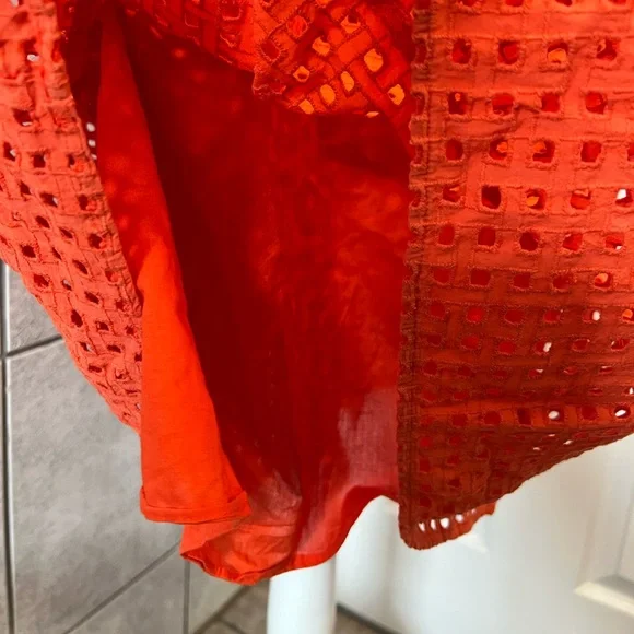 J. Crew Bright Orange Sleeveless Midi Dress - Picture 6 of 6